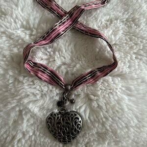 Gorgeous heart on a cotton "ribbon"